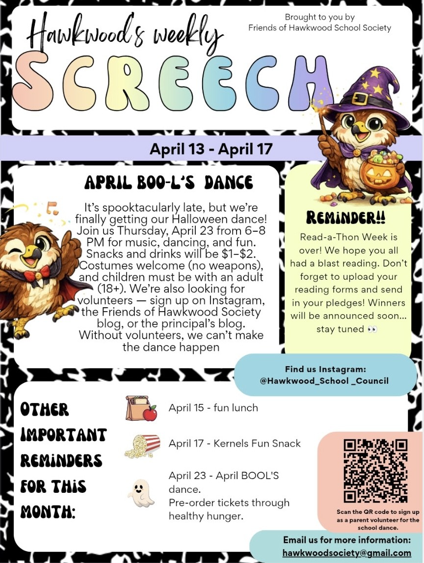 Screech April 13