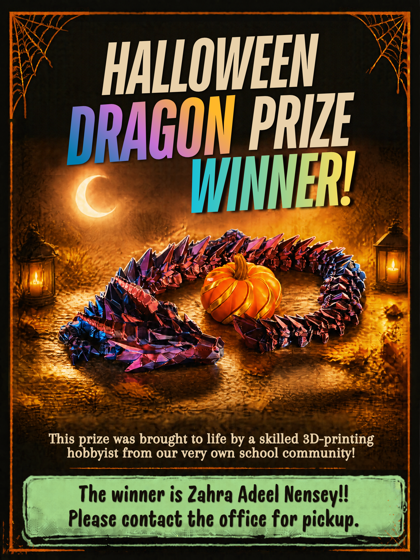 Halloween Prize Poster